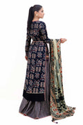 Gul Ahmed | Winter Collection 24 | Gold Printed Polyestor Suit with Printed Sequins Stripe Dupatta SP-42045 by Gul Ahmed - Designer Dress - Type: Ladies Clothes - Available at Libayah - 100% Original