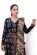 Gul Ahmed | Winter Collection 24 | Gold Printed Polyestor Suit with Printed Sequins Stripe Dupatta SP-42045 by Gul Ahmed - Designer Dress - Type: Ladies Clothes - Available at Libayah - 100% Original