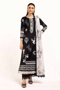 Gul Ahmed | Winter Collection 24 | Zari Jacquard Dupatta ST-42010 by Gul Ahmed - Designer Dress - Type: Ladies Clothes - Available at Libayah - 100% Original
