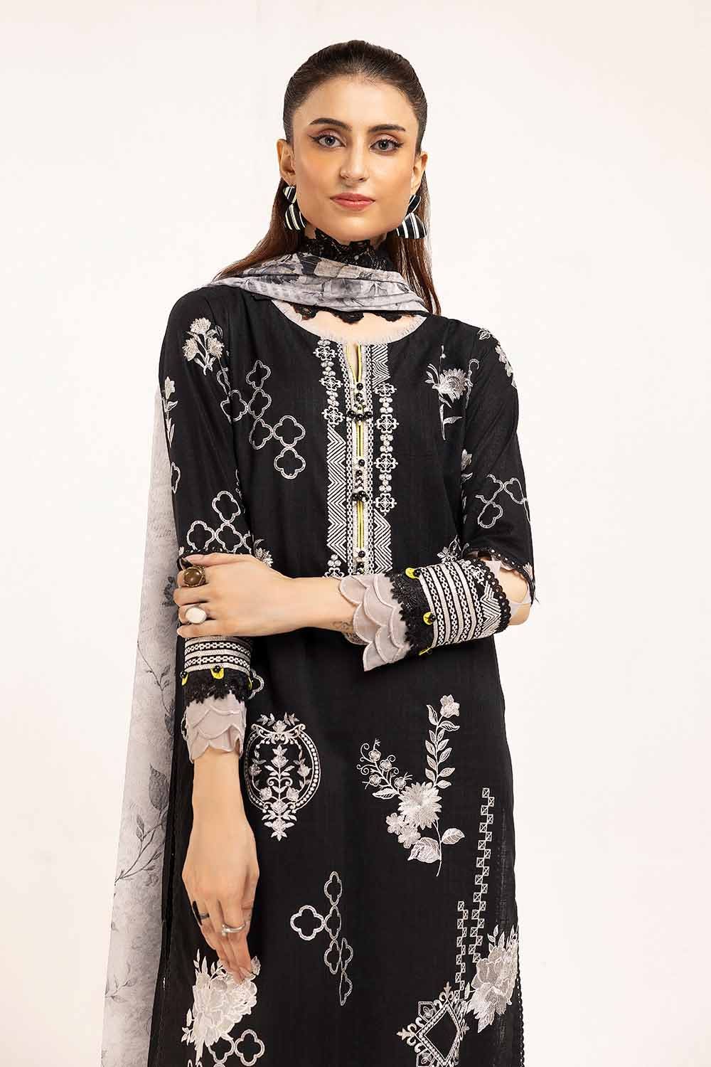 Gul Ahmed | Winter Collection 24 | Zari Jacquard Dupatta ST-42010 by Gul Ahmed - Designer Dress - Type: Ladies Clothes - Available at Libayah - 100% Original