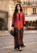Zarqash | Silk Edit 26 | Crimson Caravan by Zarqash - Designer Dress  - Type : Ladies Clothes - Available at Libayah - 100% Original 