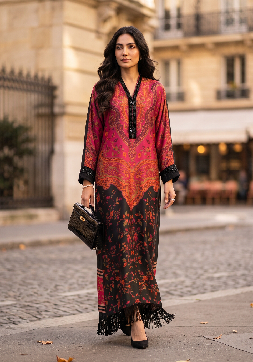 Zarqash | Silk Edit 26 | Crimson Caravan by Zarqash - Designer Dress  - Type : Ladies Clothes - Available at Libayah - 100% Original 