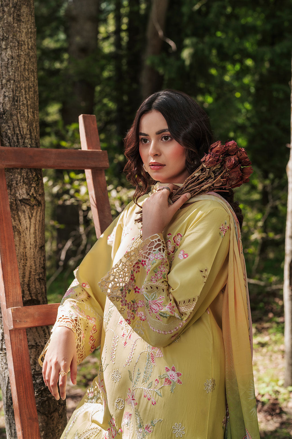 Afsanah | Silent in the Pine Tale | AL-106 - by Libayah - Registered Vendor of : Afsanah - 100% Original Designer Dress
