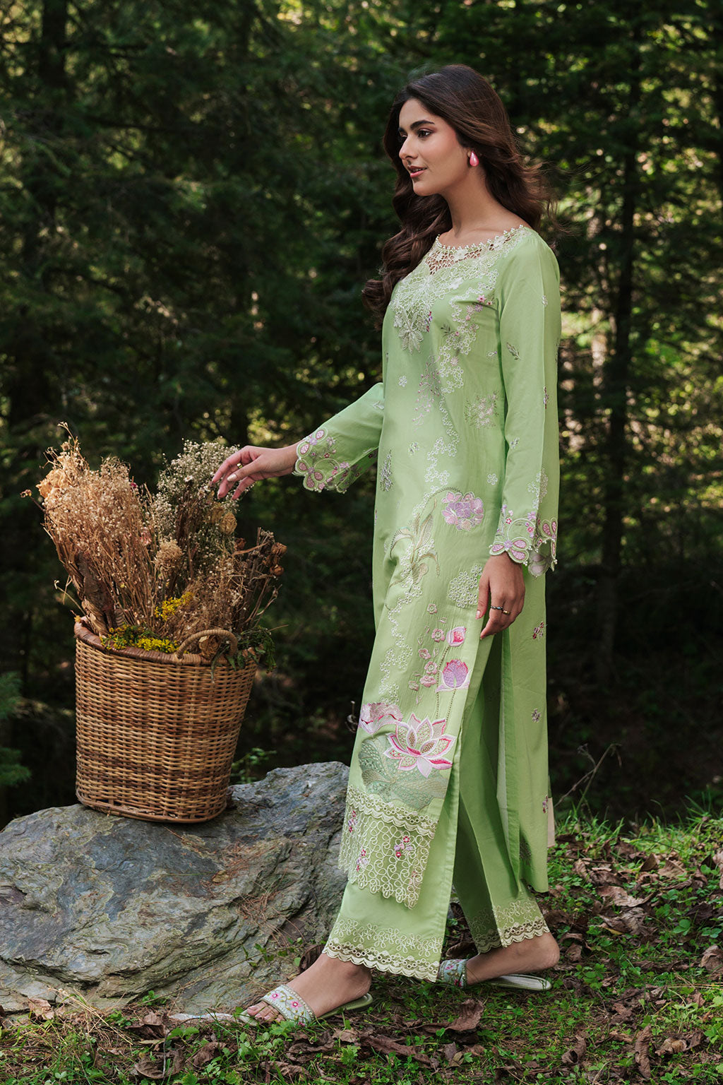 Afsanah | Silent in the Pine Tale | AL-107 - by Libayah - Registered Vendor of : Afsanah - 100% Original Designer Dress