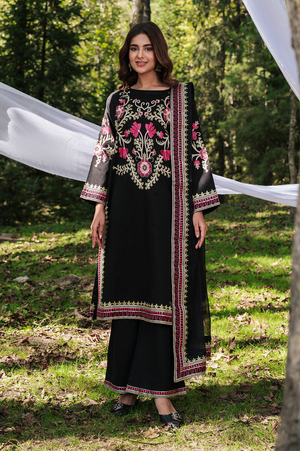 Afsanah | Silent in the Pine Tale | AL-109 - by Libayah - Registered Vendor of : Afsanah - 100% Original Designer Dress