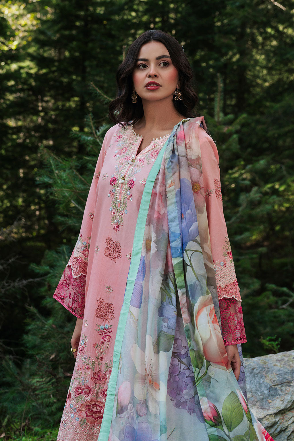 Afsanah | Silent in the Pine Tale | AL-110 - by Libayah - Registered Vendor of : Afsanah - 100% Original Designer Dress