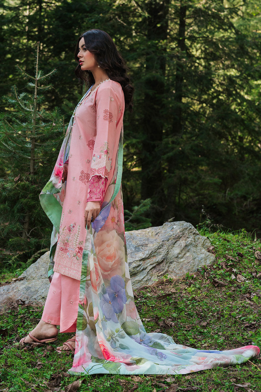 Afsanah | Silent in the Pine Tale | AL-110 - by Libayah - Registered Vendor of : Afsanah - 100% Original Designer Dress
