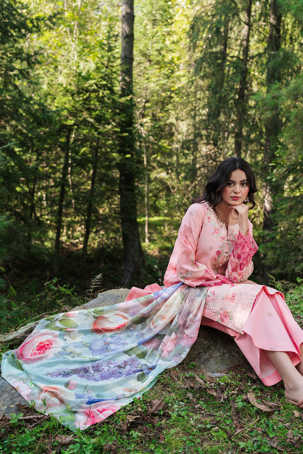 Afsanah | Silent in the Pine Tale | AL-110 - by Libayah - Registered Vendor of : Afsanah - 100% Original Designer Dress