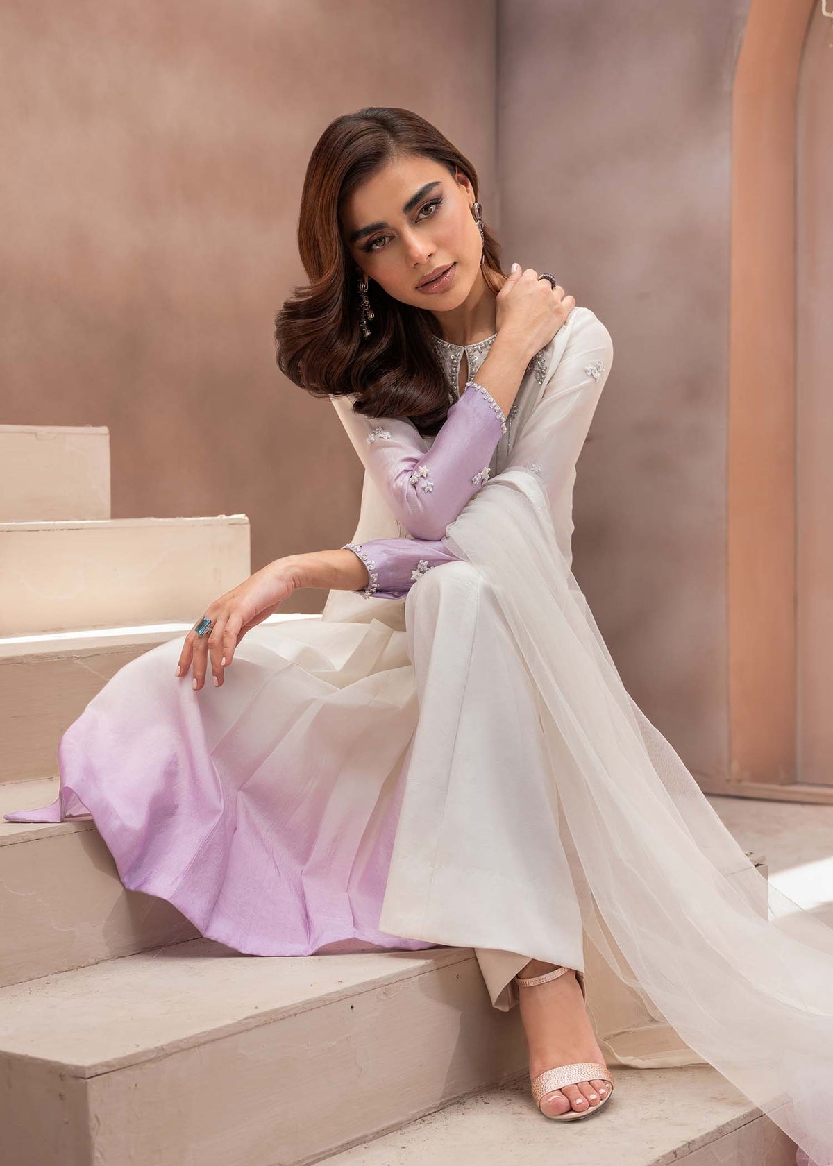 Mahum Asad | The Ultimate Edit 24 | Lilac love by Mahum Asad - Designer Dress - Type: Ladies Clothes - Available at Libayah - 100% Original