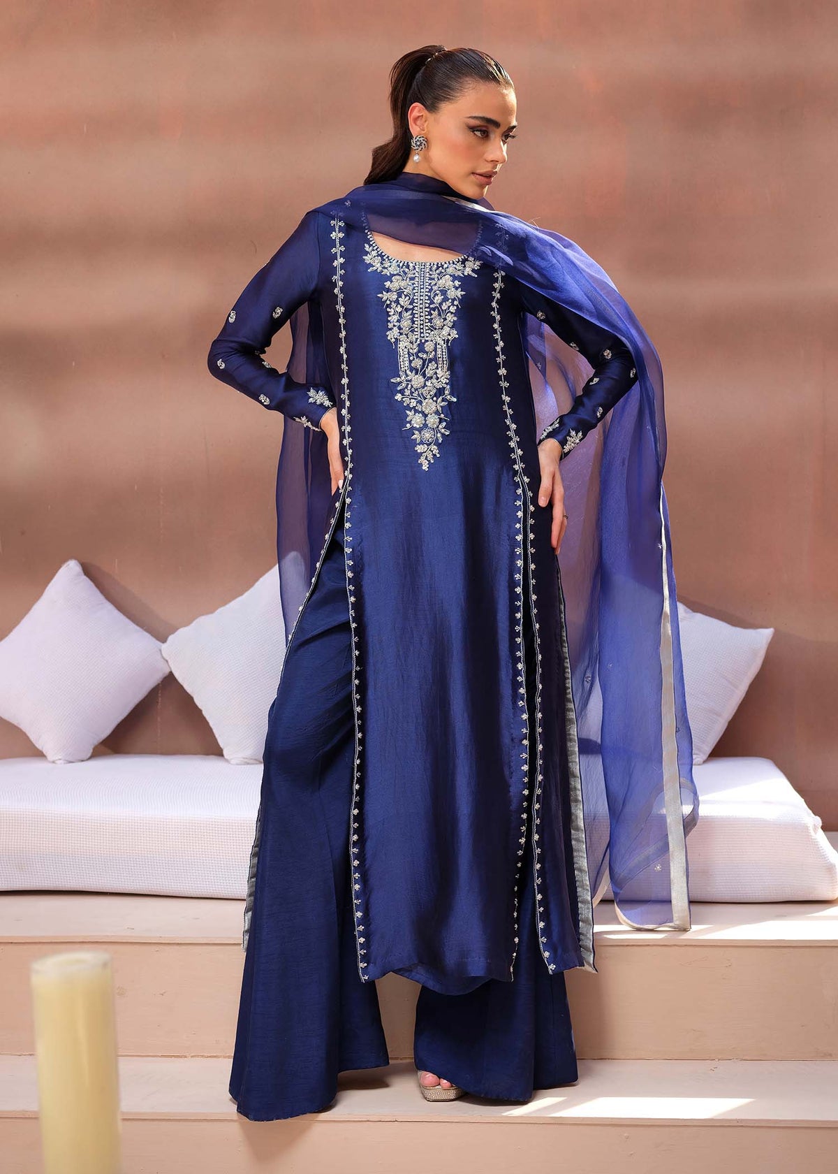 Mahum Asad | The Ultimate Edit 24 | Midnight by Mahum Asad - Designer Dress - Type: Ladies Clothes - Available at Libayah - 100% Original