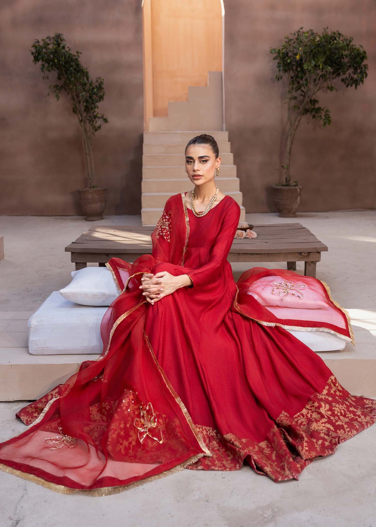 Mahum Asad | The Ultimate Edit 24 | Ruby Woo by Mahum Asad - Designer Dress - Type: Ladies Clothes - Available at Libayah - 100% Original