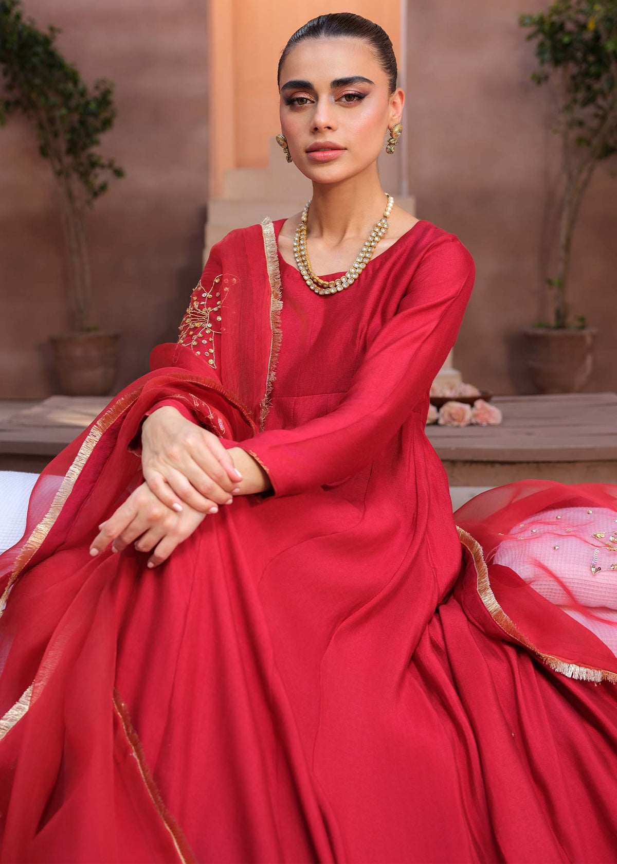 Mahum Asad | The Ultimate Edit 24 | Ruby Woo by Mahum Asad - Designer Dress - Type: Ladies Clothes - Available at Libayah - 100% Original