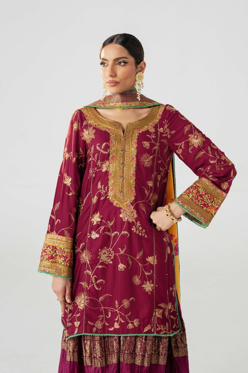 Fahad Hussayn | Jalsa Ghar | Tojis by Fahad Hussayn - Designer Dress - Type: Ladies Clothes - Available at Libayah - 100% Original