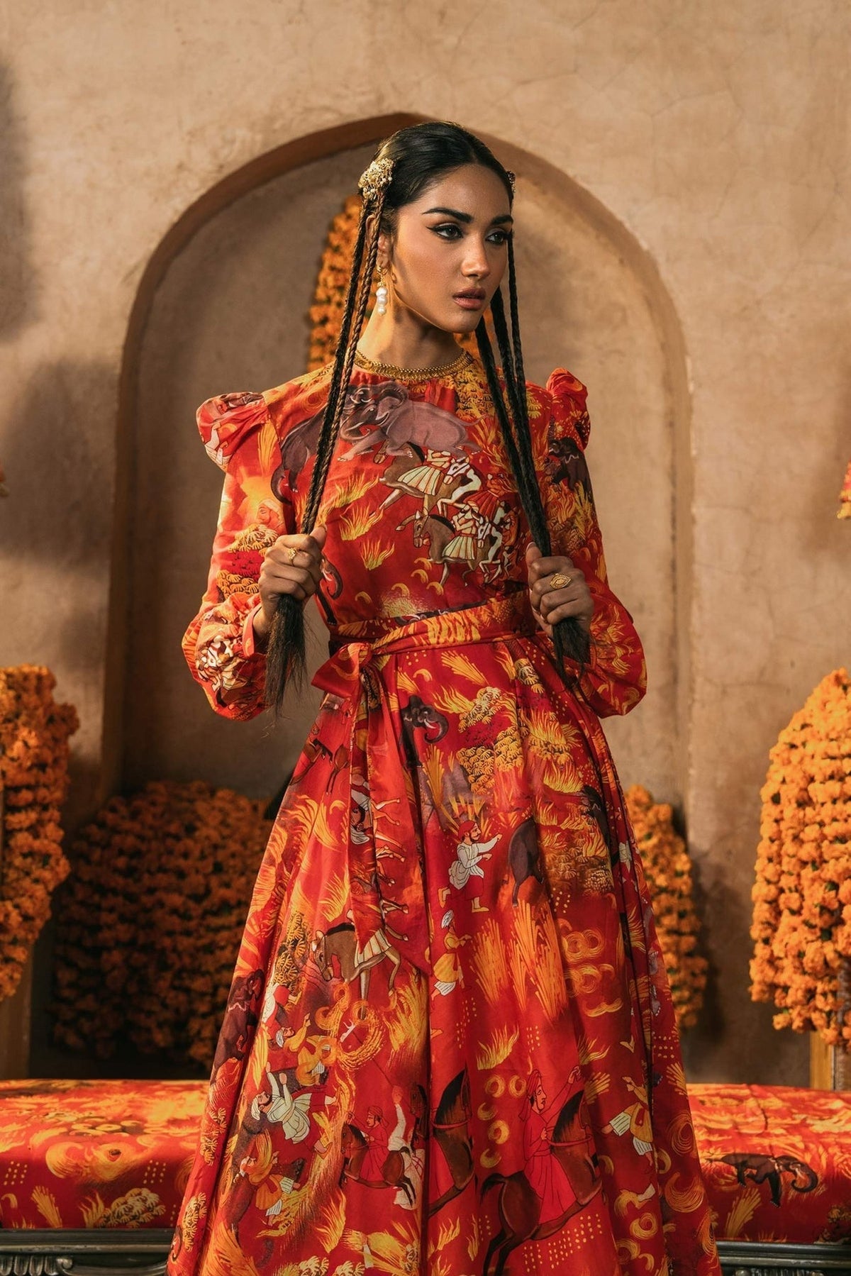 Fahad Hussayn | Lawn Banger | Toranj by Fahad Hussayn - Designer Dress - Type: Ladies Clothes - Available at Libayah - 100% Original