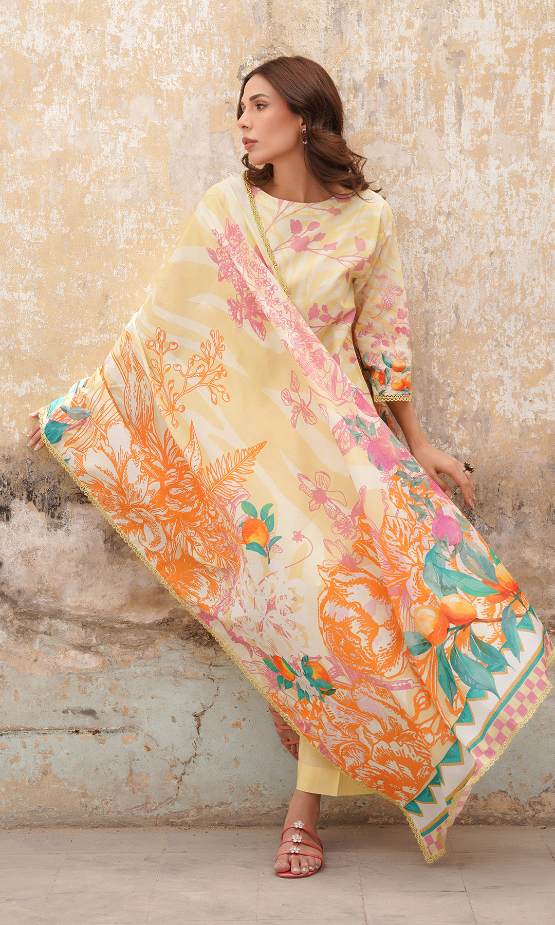 Sahar | Selene Vol 2 | Citrus Glow by Sahar - Designer Dress - Type: Ladies Clothes - Available at Libayah - 100% Original