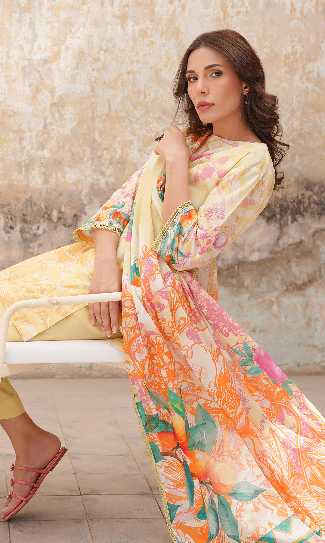 Sahar | Selene Vol 2 | Citrus Glow by Sahar - Designer Dress - Type: Ladies Clothes - Available at Libayah - 100% Original