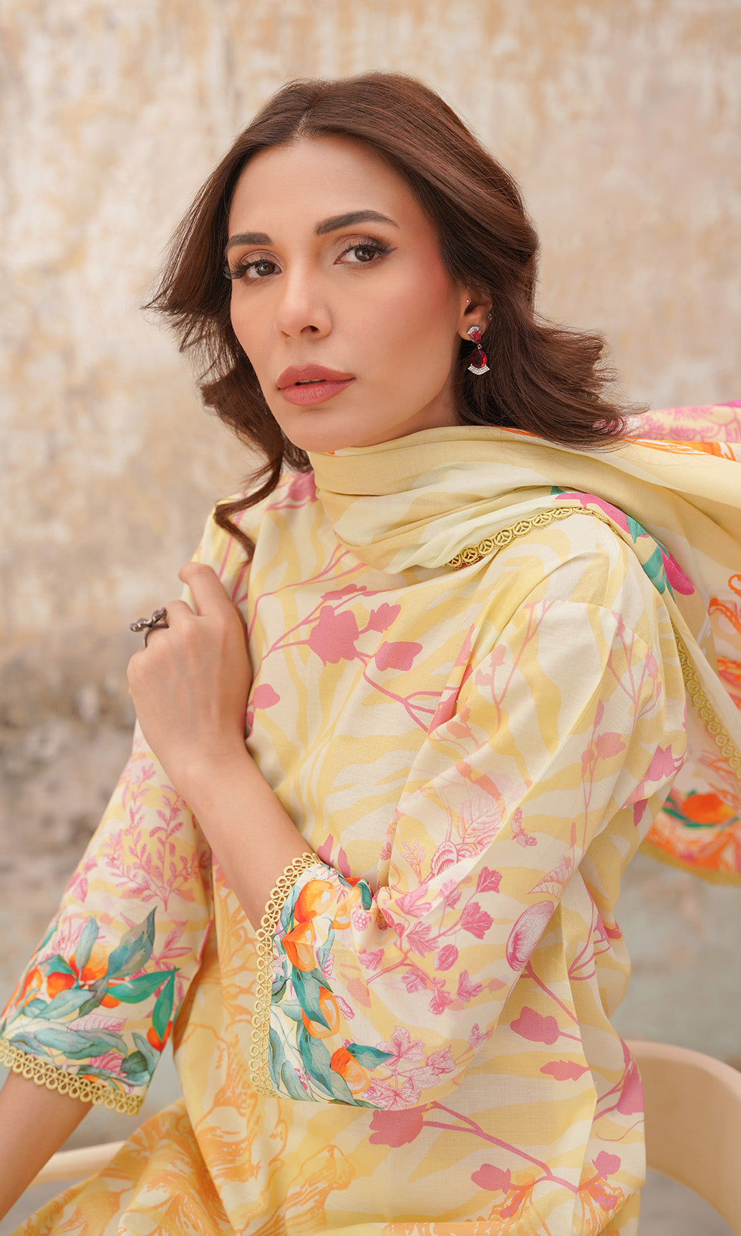 Sahar | Selene Vol 2 | Citrus Glow by Sahar - Designer Dress - Type: Ladies Clothes - Available at Libayah - 100% Original