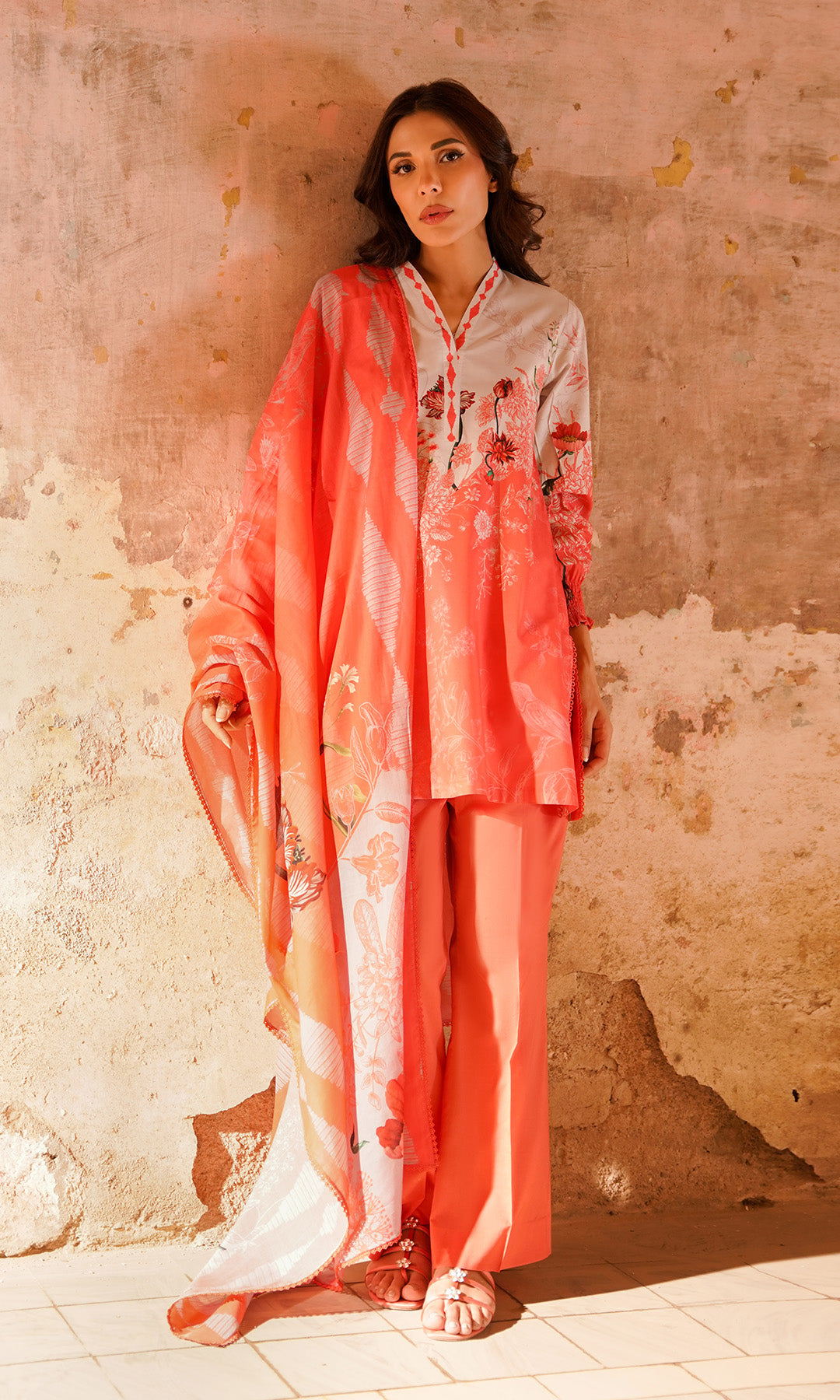 Sahar | Selene Vol 2 | Scarlet Coral by Sahar - Designer Dress - Type: Ladies Clothes - Available at Libayah - 100% Original