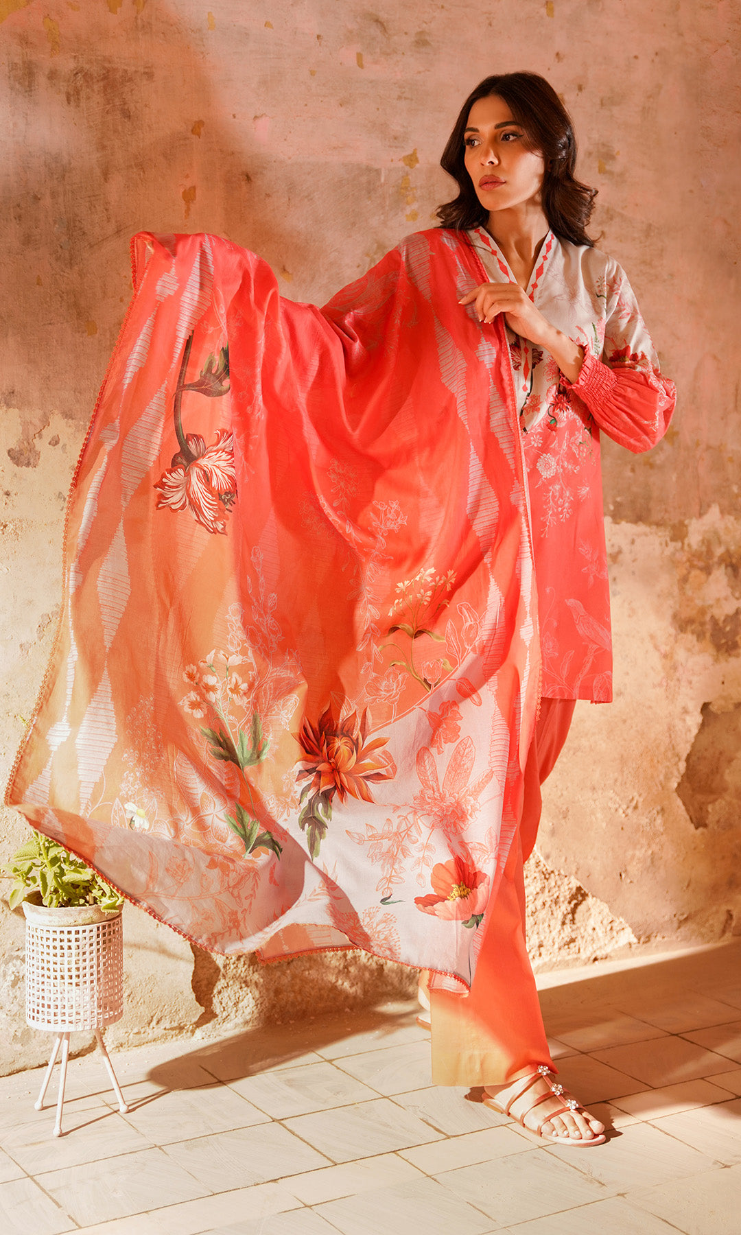 Sahar | Selene Vol 2 | Scarlet Coral by Sahar - Designer Dress - Type: Ladies Clothes - Available at Libayah - 100% Original