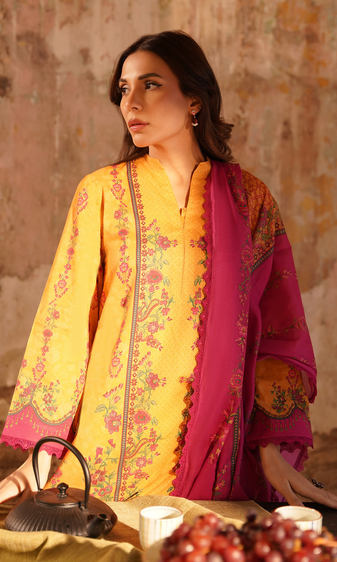 Sahar | Selene Vol 2 | Marigold Magenta by Sahar - Designer Dress - Type: Ladies Clothes - Available at Libayah - 100% Original