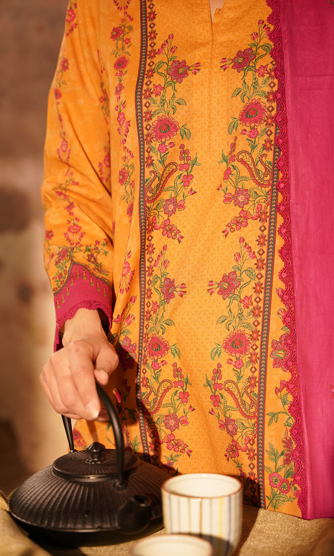 Sahar | Selene Vol 2 | Marigold Magenta by Sahar - Designer Dress - Type: Ladies Clothes - Available at Libayah - 100% Original