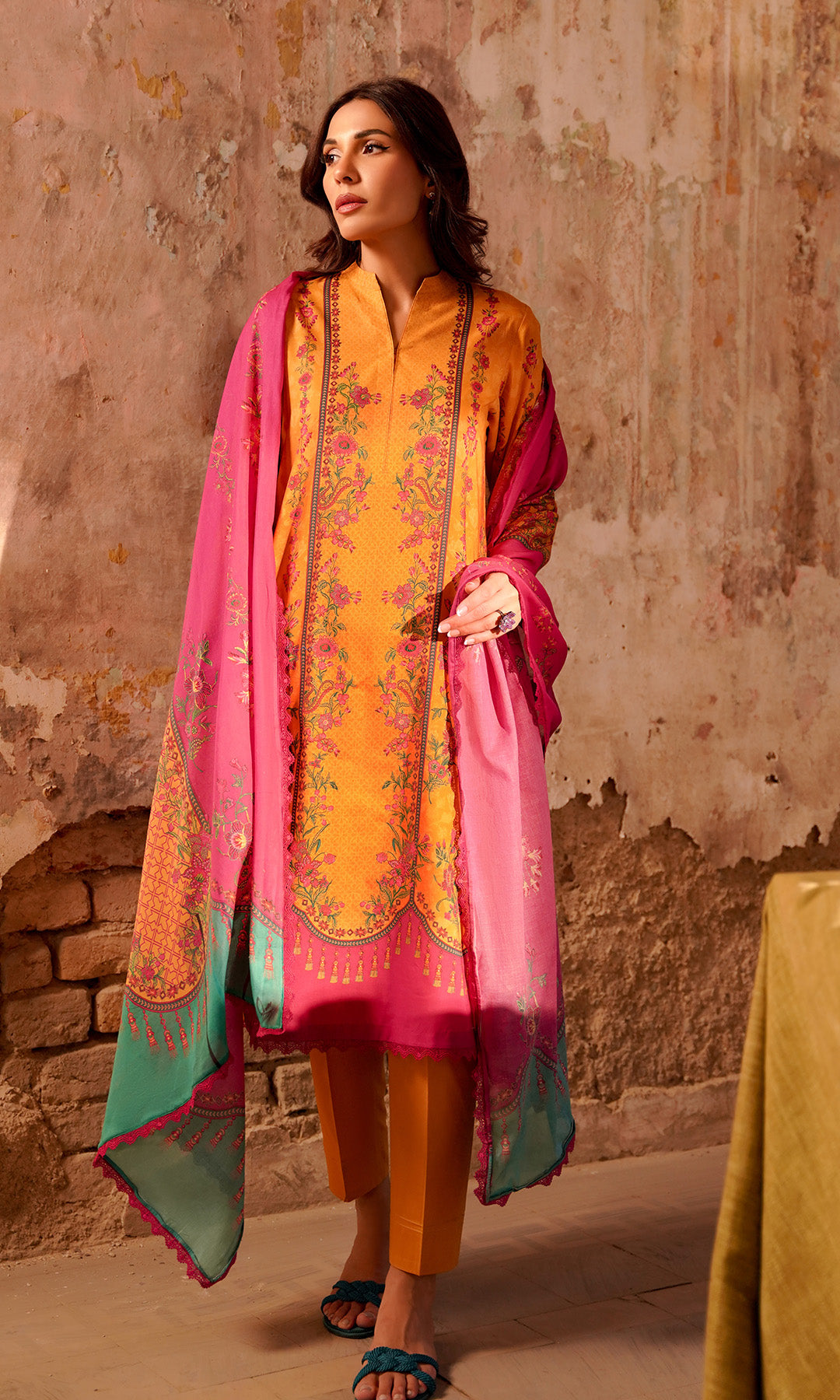 Sahar | Selene Vol 2 | Marigold Magenta by Sahar - Designer Dress - Type: Ladies Clothes - Available at Libayah - 100% Original