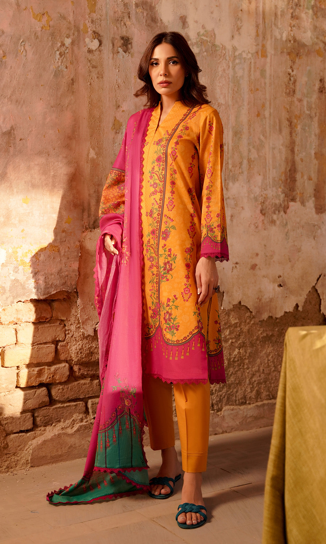 Sahar | Selene Vol 2 | Marigold Magenta by Sahar - Designer Dress - Type: Ladies Clothes - Available at Libayah - 100% Original