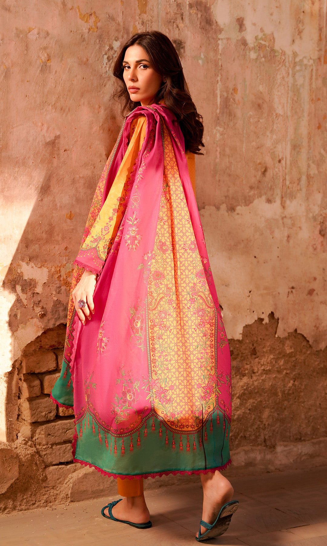 Sahar | Selene Vol 2 | Marigold Magenta by Sahar - Designer Dress - Type: Ladies Clothes - Available at Libayah - 100% Original