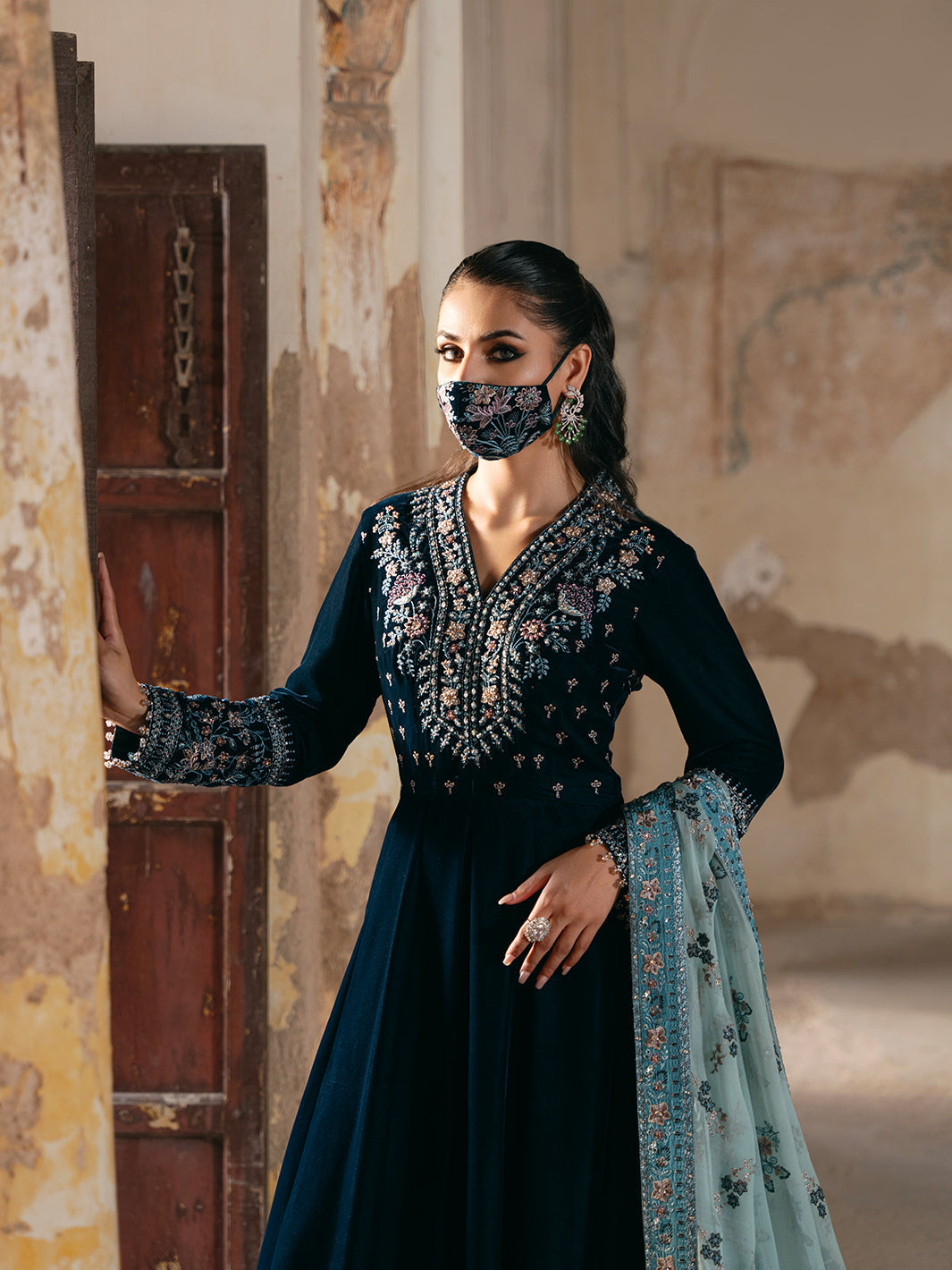 Flossie | Siara Velvet Formals | V-101 by Flossie - Designer Dress - Type: Ladies Clothes - Available at Libayah - 100% Original