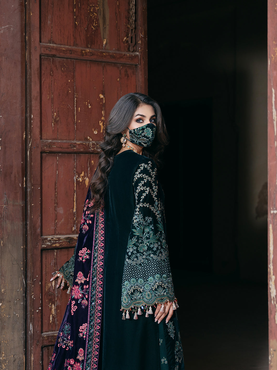 Flossie | Siara Velvet Formals | V-102 - A by Flossie - Designer Dress - Type: Ladies Clothes - Available at Libayah - 100% Original