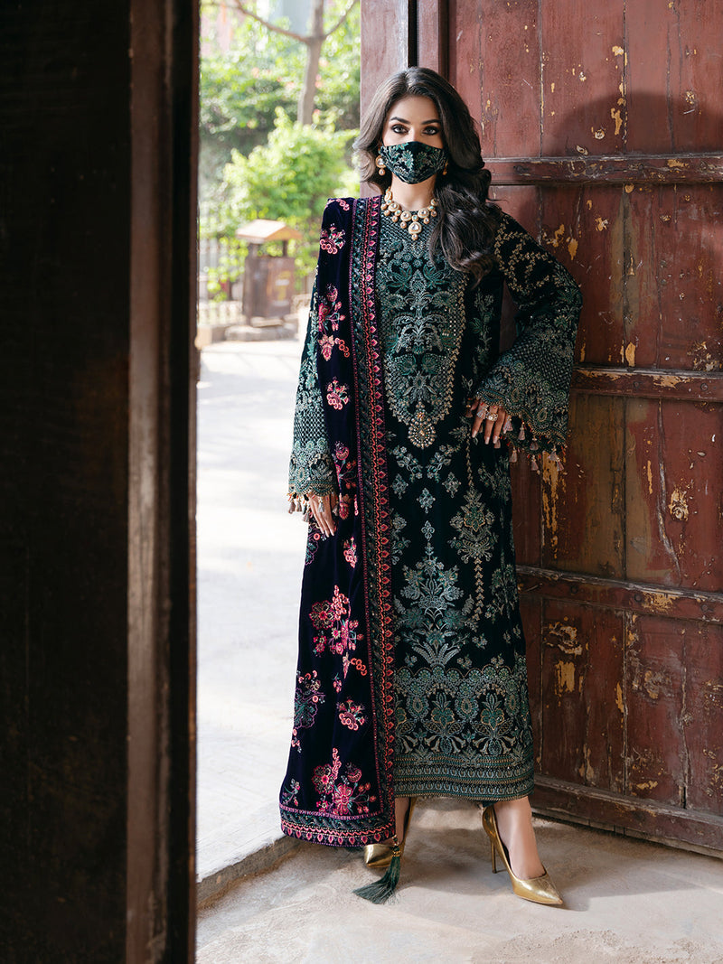 Flossie | Siara Velvet Formals | V-102 - A by Flossie - Designer Dress - Type: Ladies Clothes - Available at Libayah - 100% Original