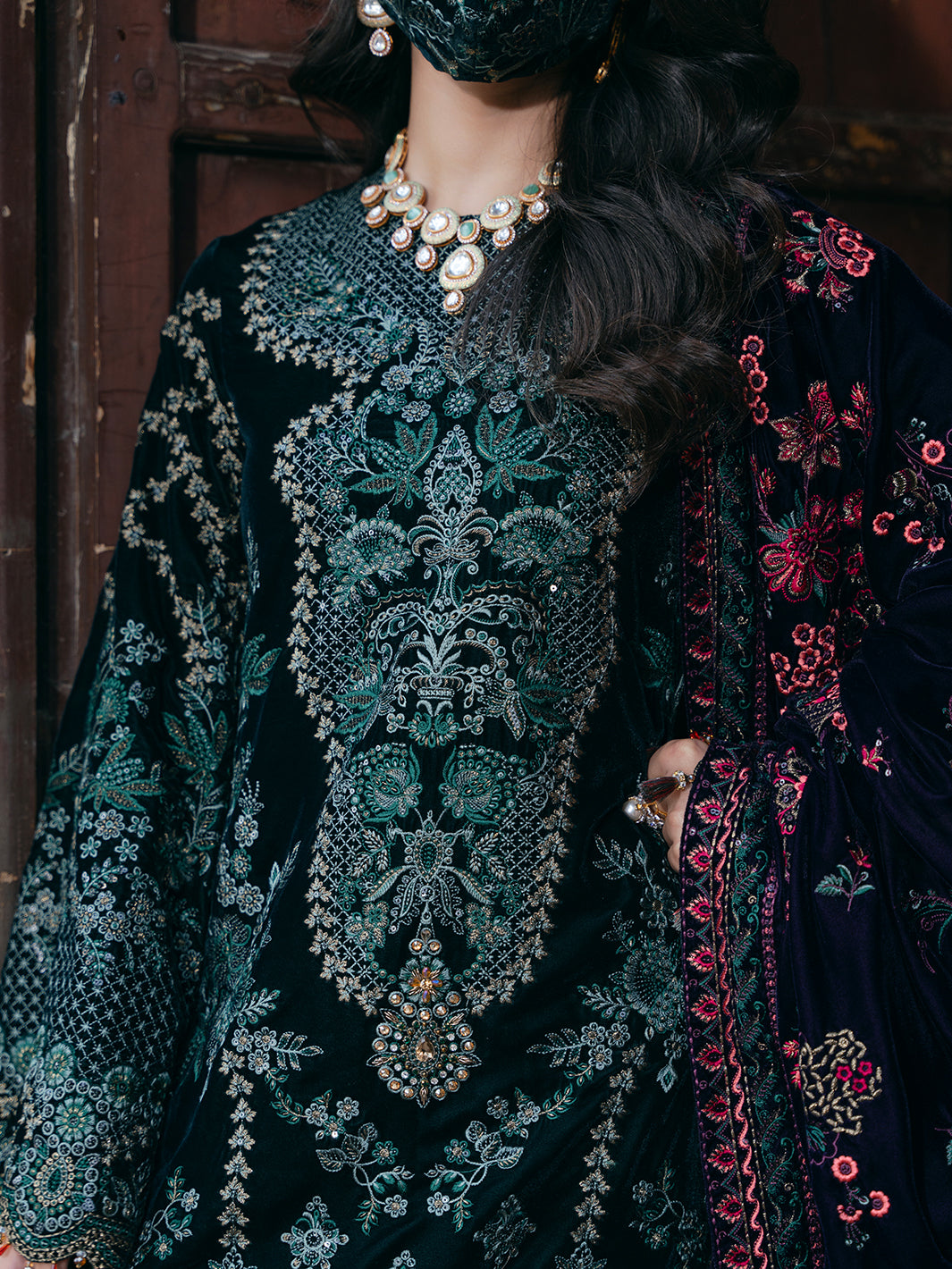 Flossie | Siara Velvet Formals | V-102 - A by Flossie - Designer Dress - Type: Ladies Clothes - Available at Libayah - 100% Original