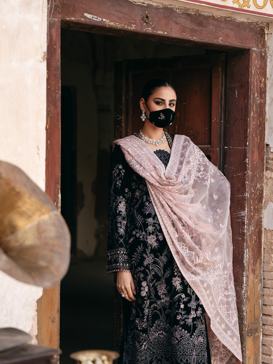 Flossie | Siara Velvet Formals | V-103 - A by Flossie - Designer Dress - Type: Ladies Clothes - Available at Libayah - 100% Original