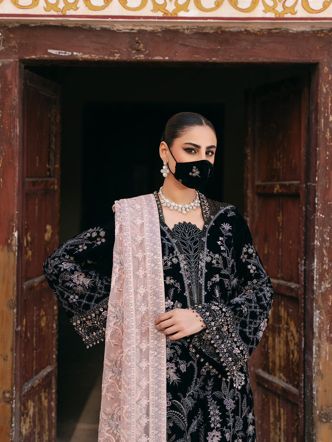 Flossie | Siara Velvet Formals | V-103 - A by Flossie - Designer Dress - Type: Ladies Clothes - Available at Libayah - 100% Original