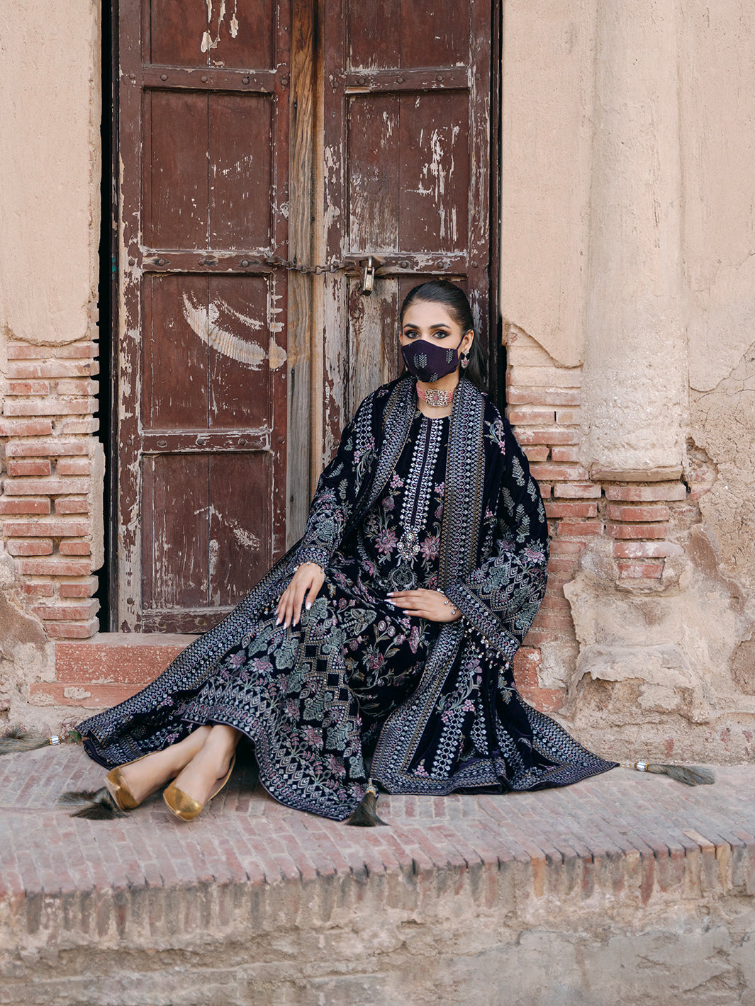 Flossie | Siara Velvet Formals | V-104 - A by Flossie - Designer Dress - Type: Ladies Clothes - Available at Libayah - 100% Original