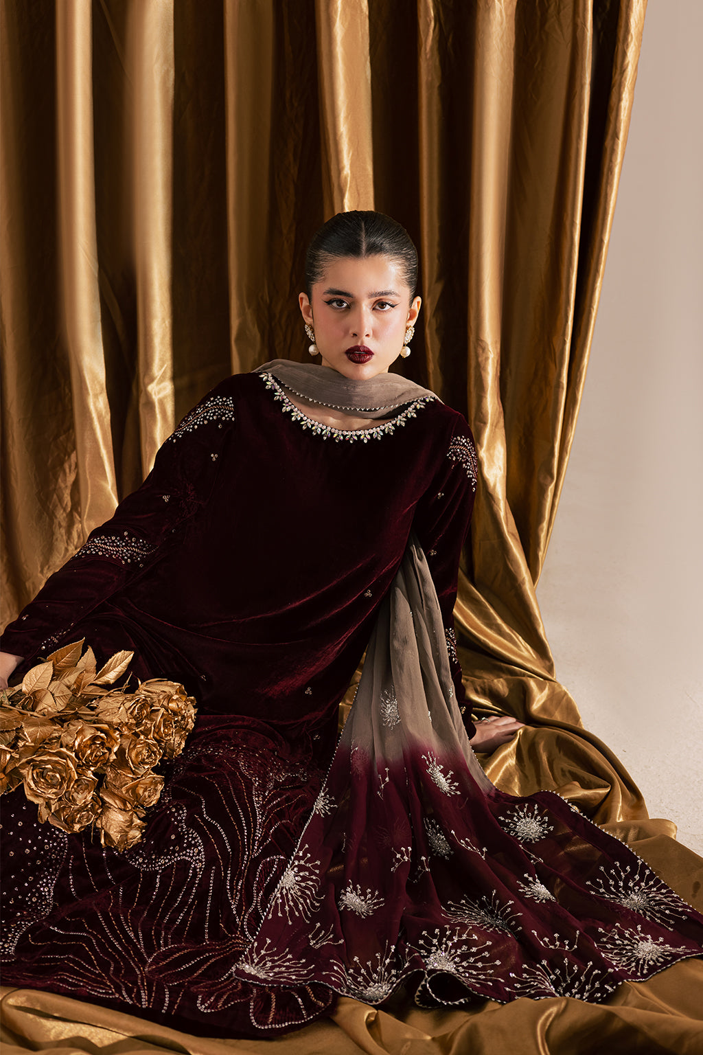 Vanya | Velvet Muse | KV-57 by Vanya - Designer Dress - Type : Ladies Clothes - Available at Libayah - 100% Original 