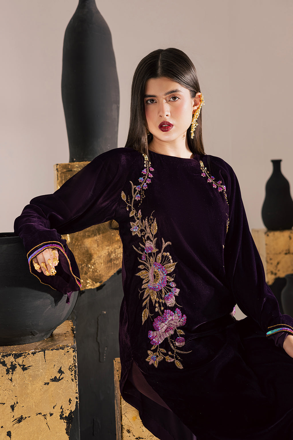 Vanya | Velvet Muse | KV-63 by Vanya - Designer Dress - Type : Ladies Clothes - Available at Libayah - 100% Original 