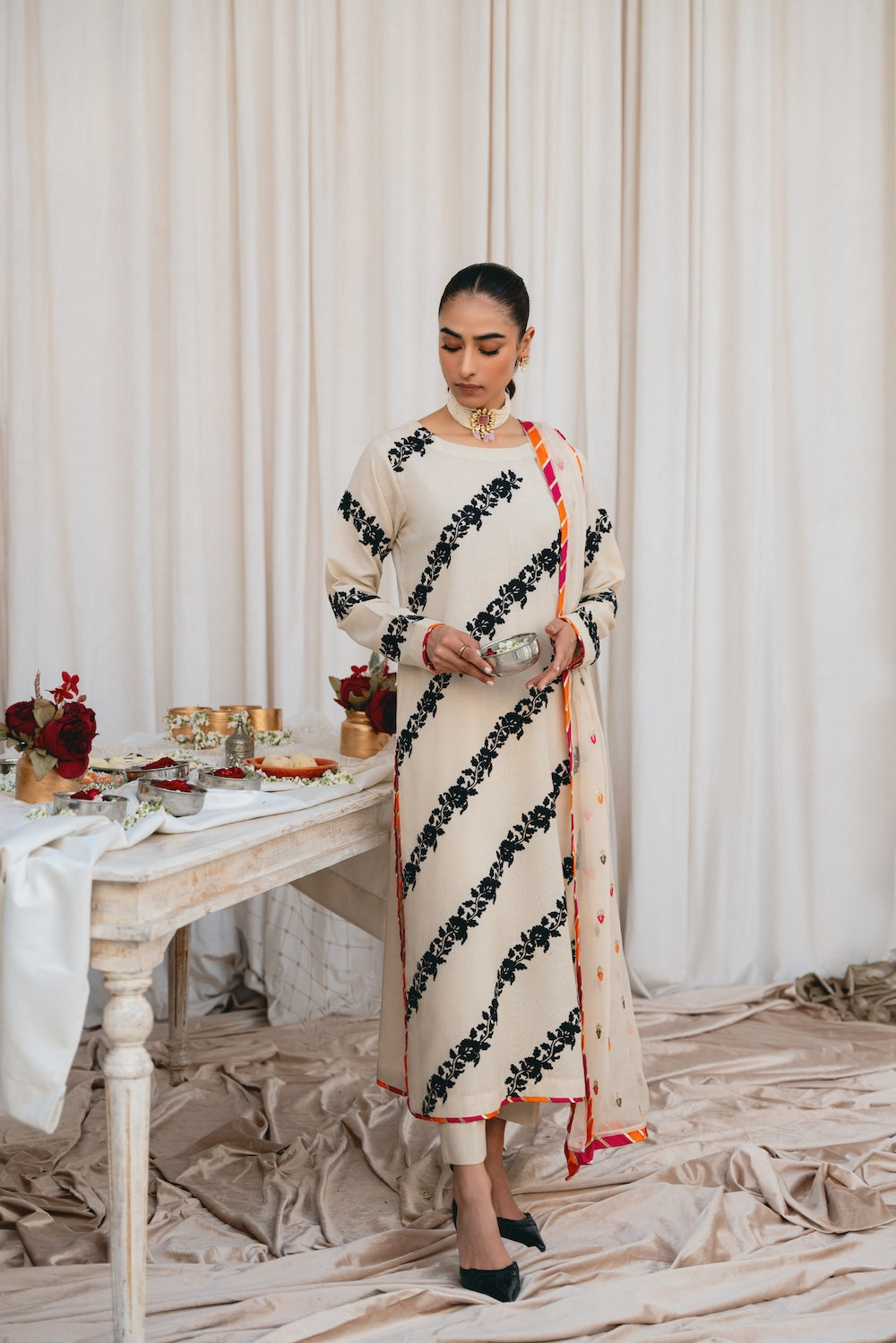 Vintage | Eid Edit 24 | Izna by Vintage - Designer Dress - Type: Ladies Clothes - Available at Libayah - 100% Original