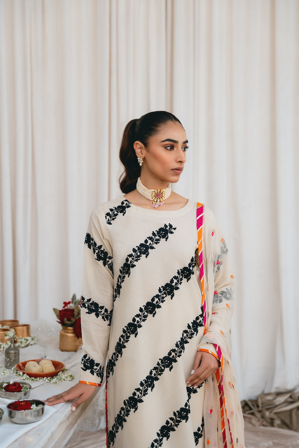 Vintage | Eid Edit 24 | Izna by Vintage - Designer Dress - Type: Ladies Clothes - Available at Libayah - 100% Original