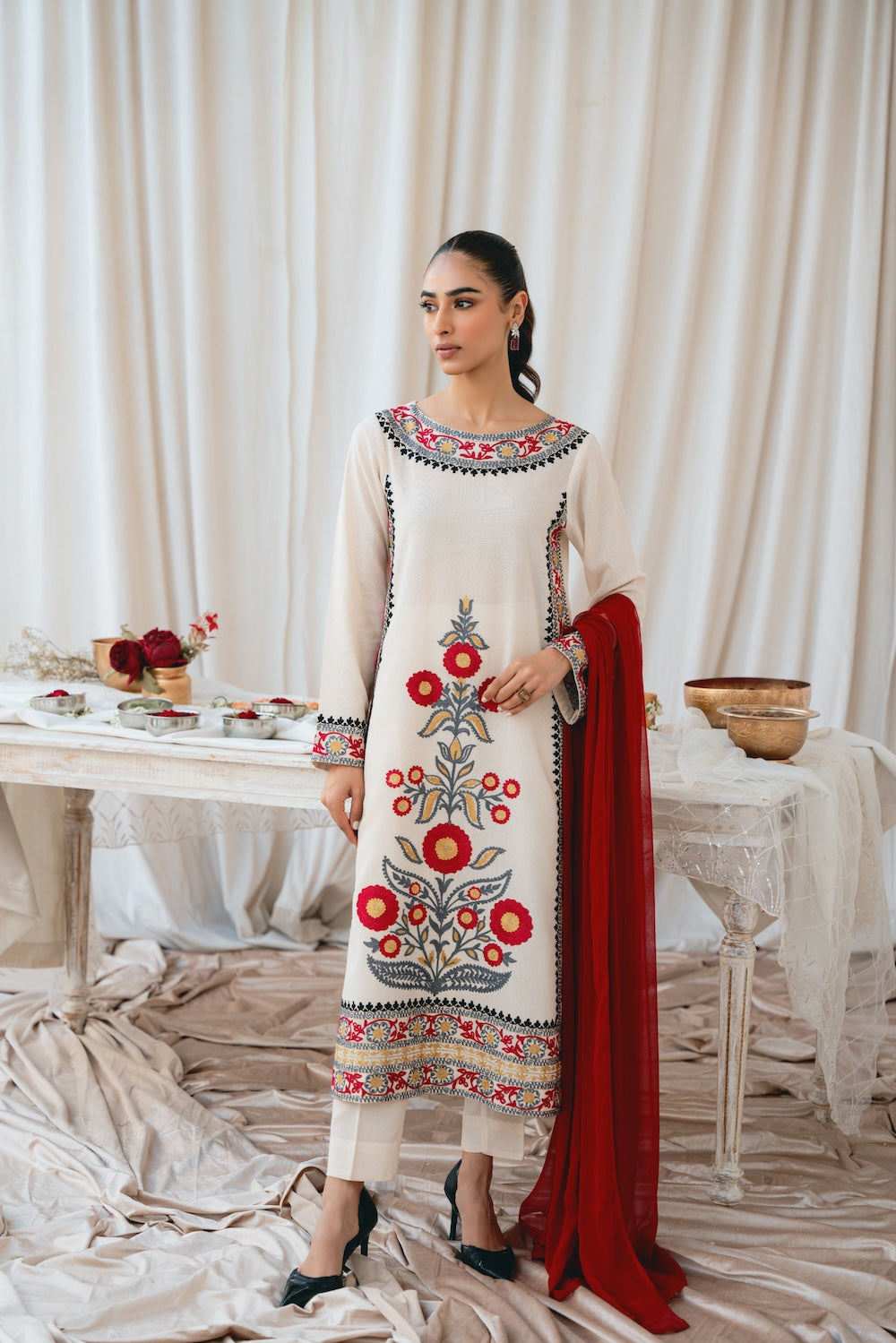 Vintage | Eid Edit 24 | Sohaina by Vintage - Designer Dress - Type: Ladies Clothes - Available at Libayah - 100% Original