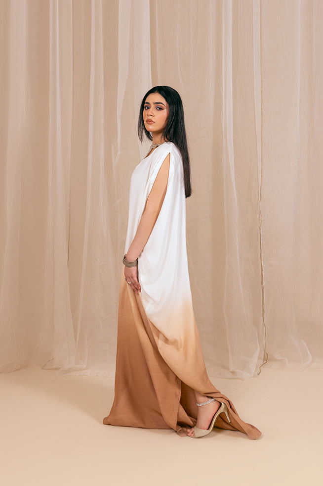 Fozia Khalid | Kaftaan | Ombre Whisper by Fozia Khalid - Designer Dress - Type: Ladies Clothes - Available at Libayah - 100% Original