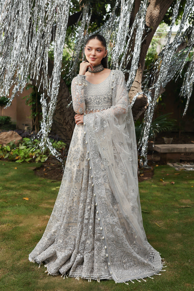 Twilune – authentic Pakistani wedding dress from the Afrozeh Dastangoi 25 bridal collection for women in the UK
