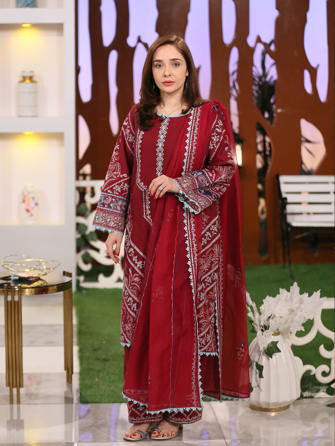 Fozia Khalid | Eid Edit 24 | Mulberry by Fozia Khalid - Designer Dress - Type: Ladies Clothes - Available at Libayah - 100% Original