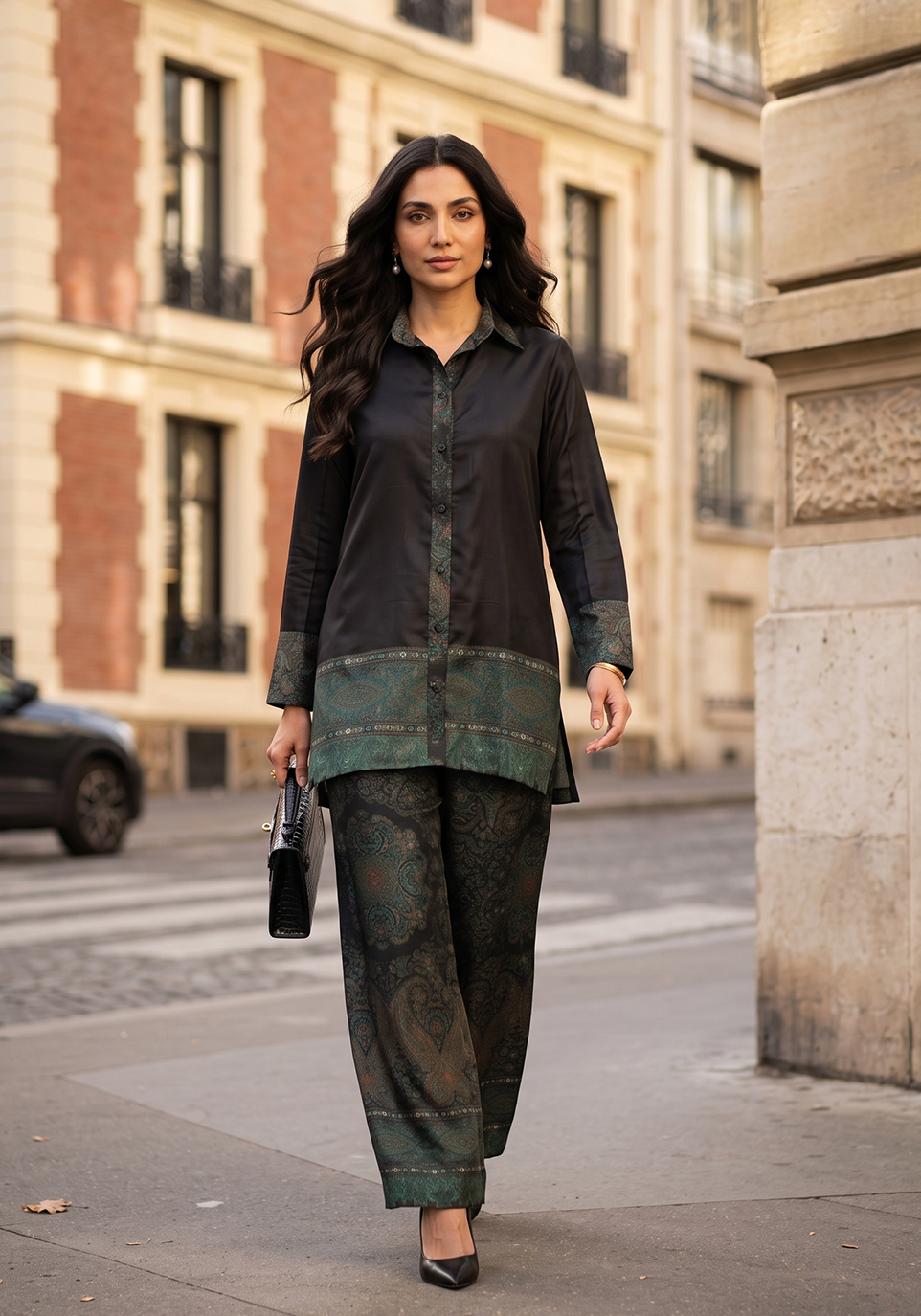 Zarqash | Silk Edit 26 | VERDANT REVERIE by Zarqash - Designer Dress  - Type : Ladies Clothes - Available at Libayah - 100% Original 