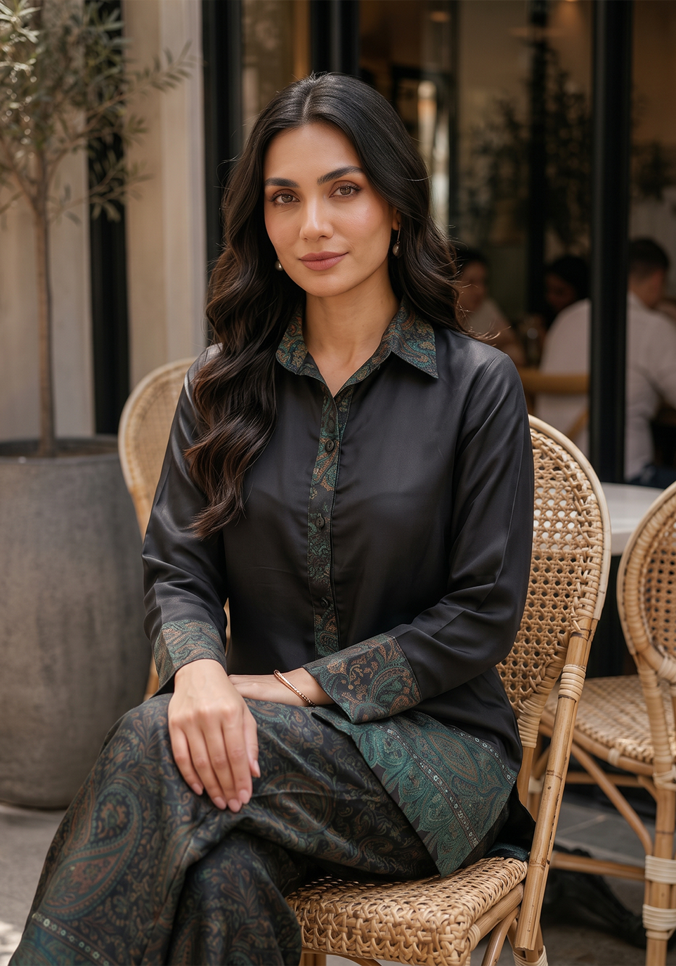Zarqash | Silk Edit 26 | VERDANT REVERIE by Zarqash - Designer Dress  - Type : Ladies Clothes - Available at Libayah - 100% Original 