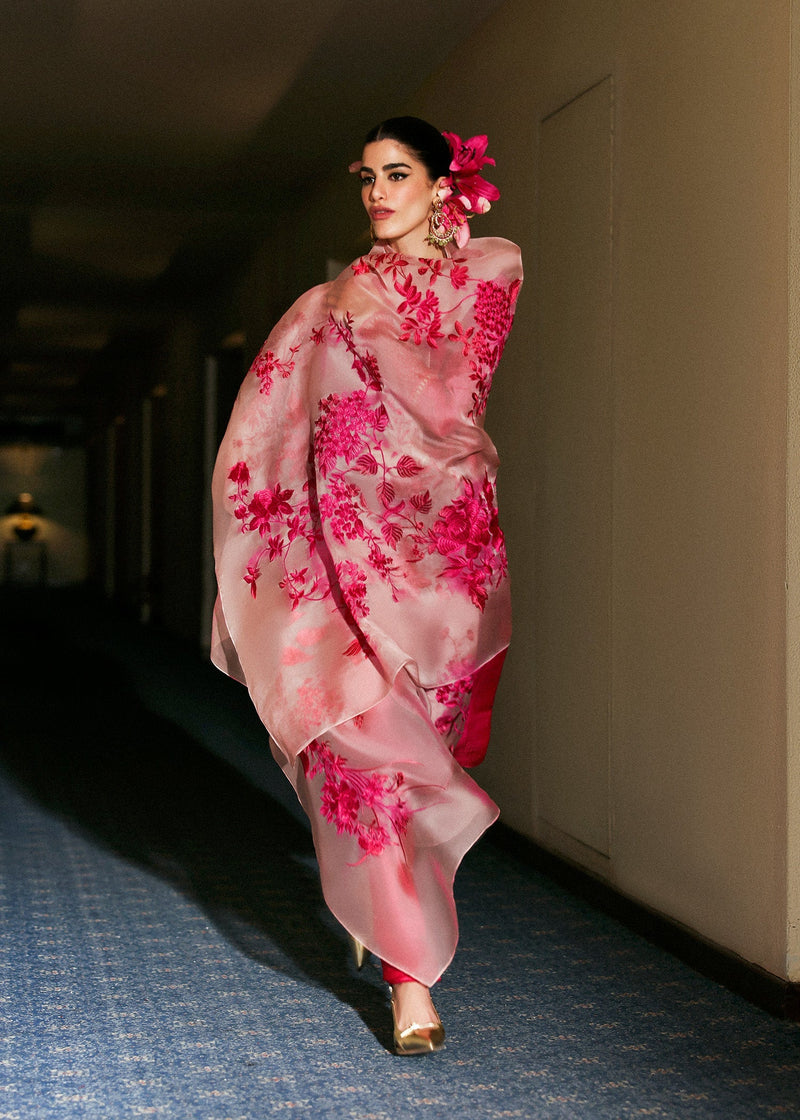 Hussain Rehar | The Scent Luxury Pret 25 | Fusche by Hussain Rehar - Designer Dress  - Type : Ladies Clothes - Available at Libayah - 100% Original 