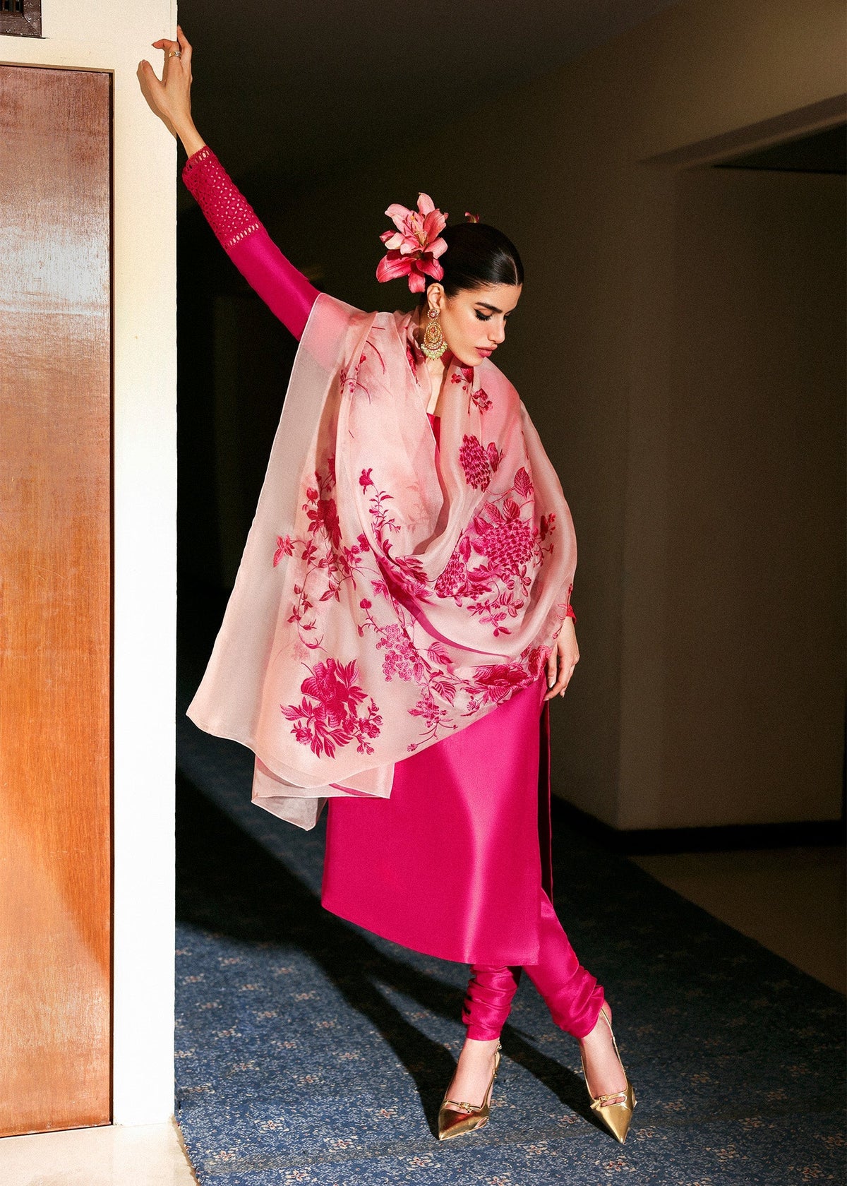 Hussain Rehar | The Scent Luxury Pret 25 | Fusche by Hussain Rehar - Designer Dress  - Type : Ladies Clothes - Available at Libayah - 100% Original 