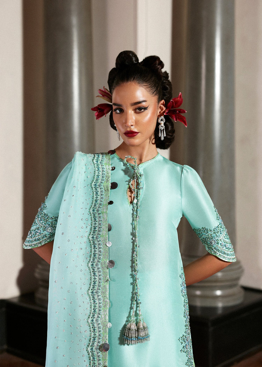 Hussain Rehar | The Scent Luxury Pret 25 | Mynt by Hussain Rehar - Designer Dress  - Type : Ladies Clothes - Available at Libayah - 100% Original 