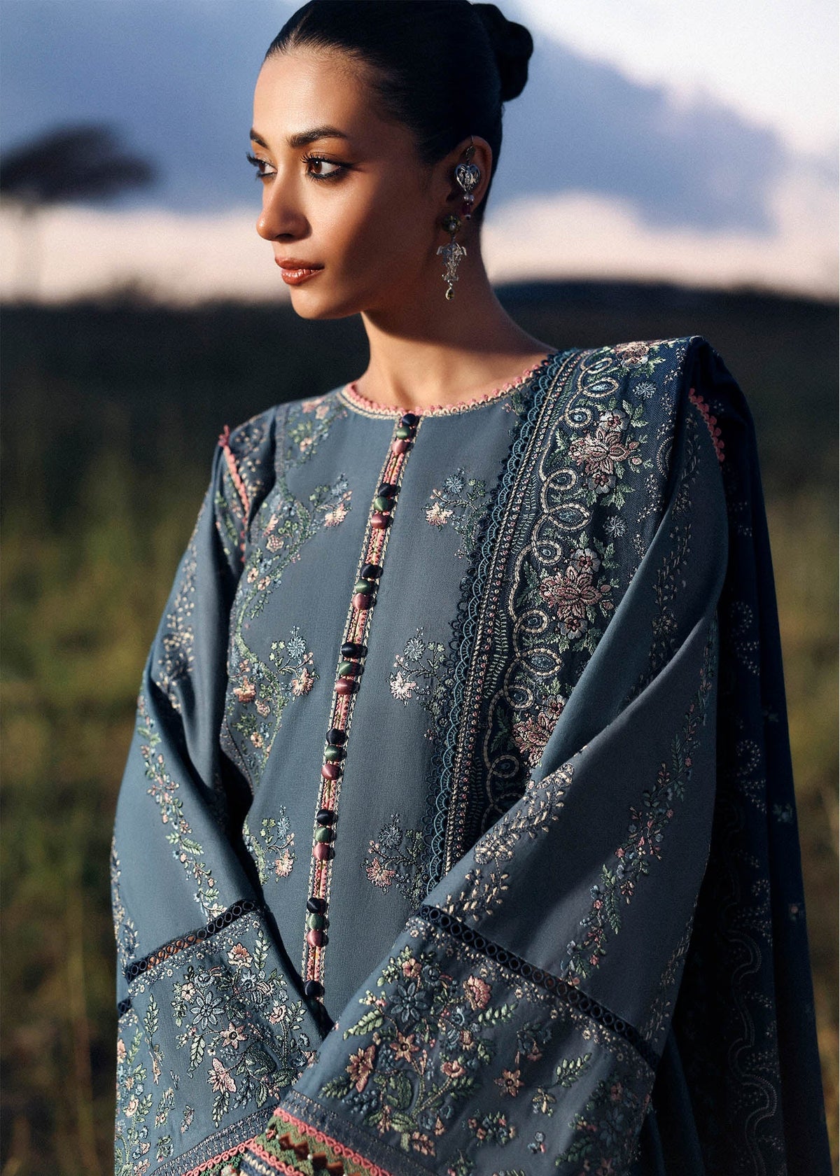Hussain Rehar | Khaddar 25 | Saya by Hussain Rehar - Designer Dress - Type : Ladies Clothes - Available at Libayah - 100% Original 