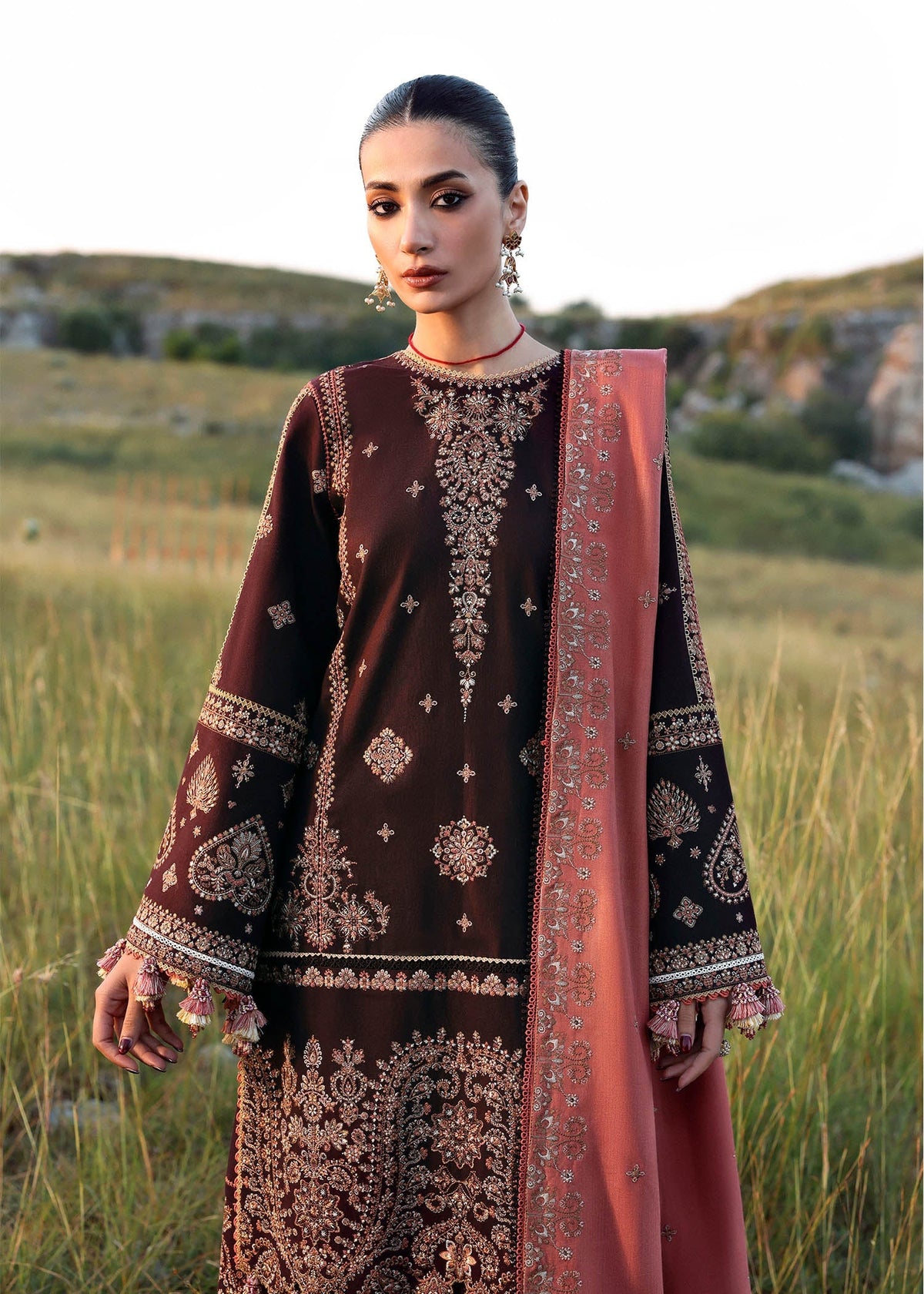 Hussain Rehar | Khaddar 25 | Nazneen by Hussain Rehar - Designer Dress - Type : Ladies Clothes - Available at Libayah - 100% Original 